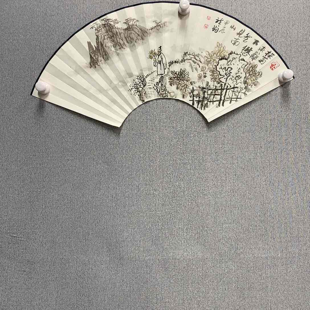 【闪购商品】国画叶金福扇面山水