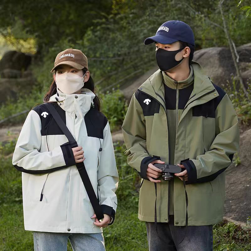 三合一冲锋衣外套男女情侣秋冬季加绒加厚防风防水户外进藏登山服