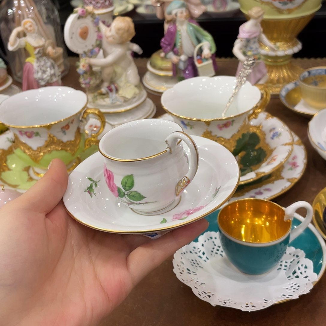 瓷片中古一等红玫瑰