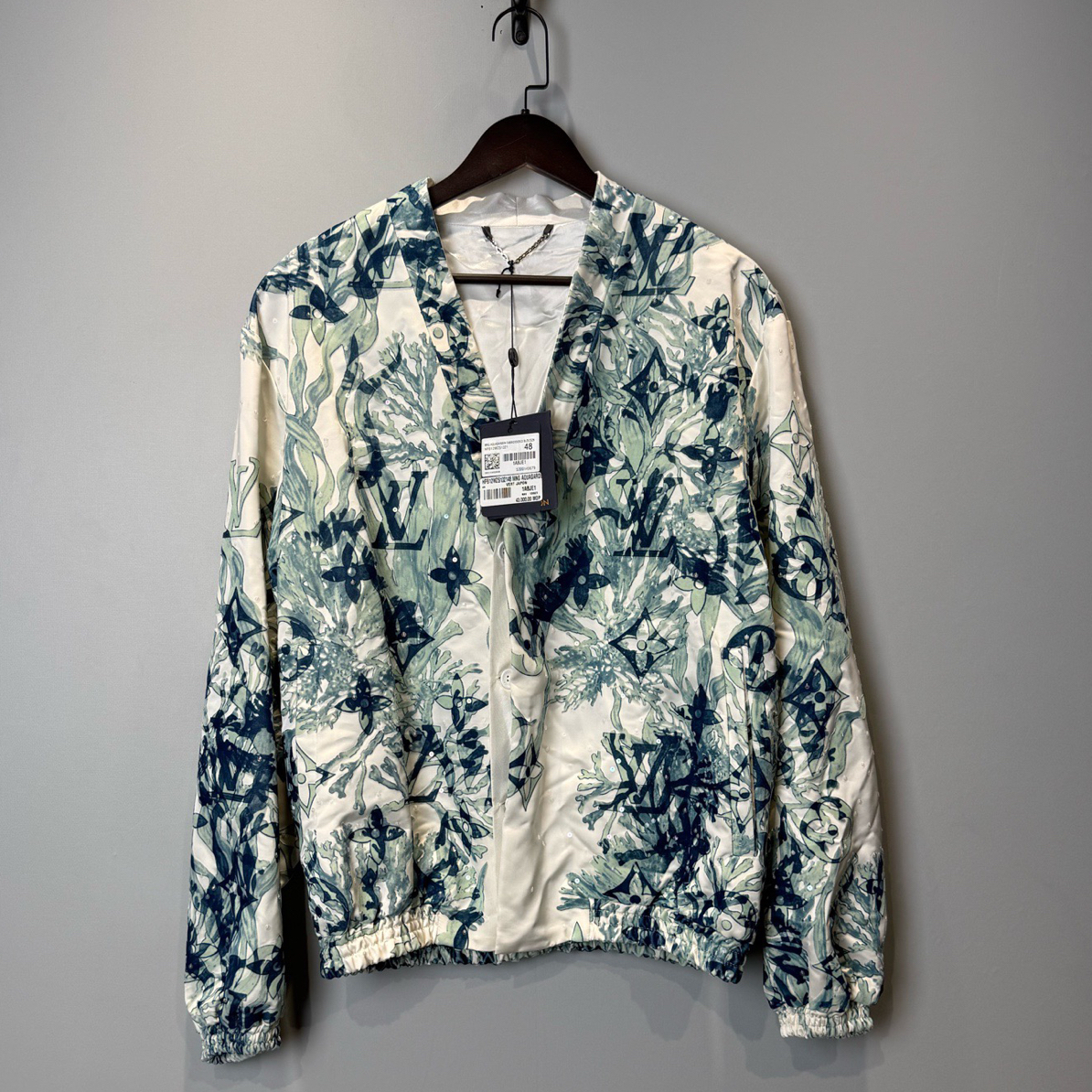 未使用 LouisVuitton/路易威登 满Logo刺绣束腰夹克/48码/1096