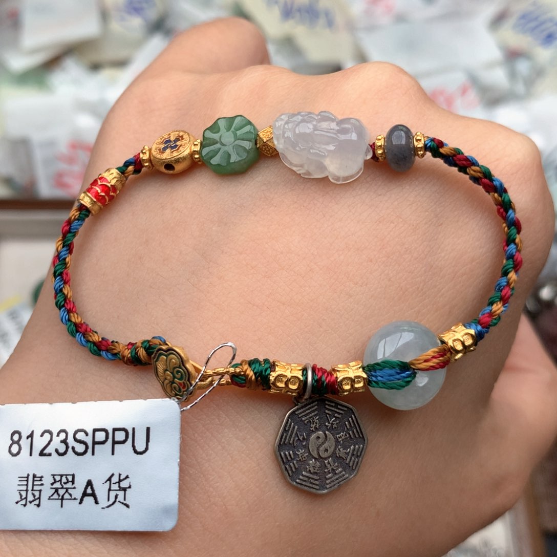 银S925镶嵌挂件翡翠