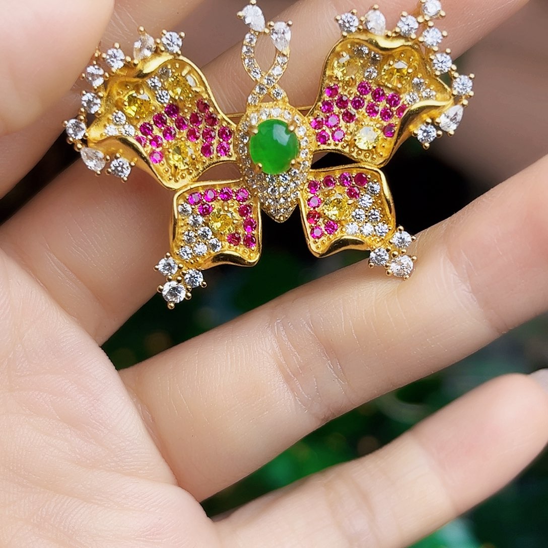 翡翠银S925镶嵌颈饰多样性