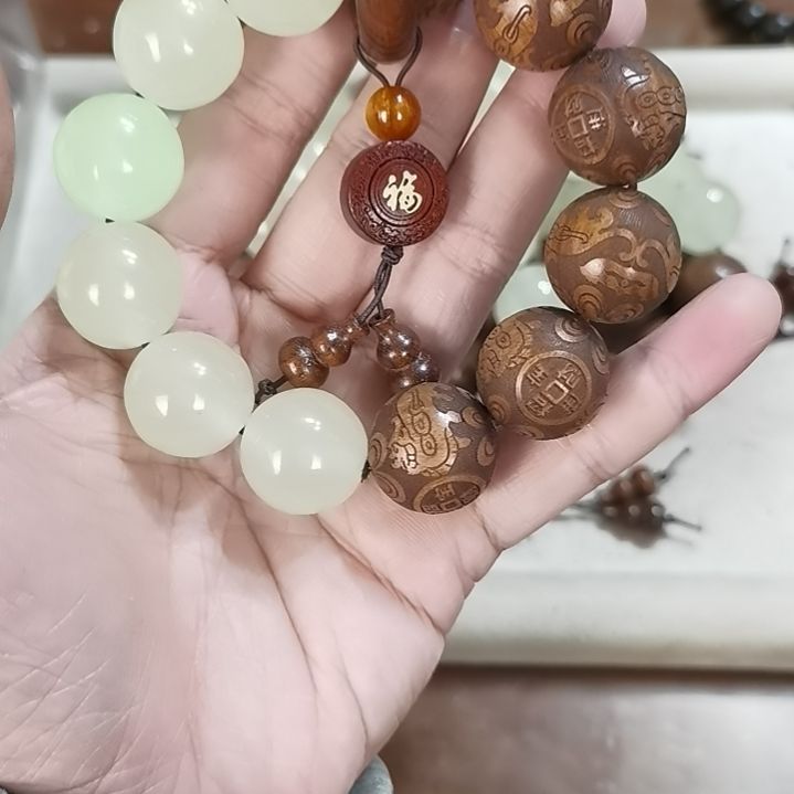 大果紫檀（缅甸花梨）手串/手链20mm圆珠