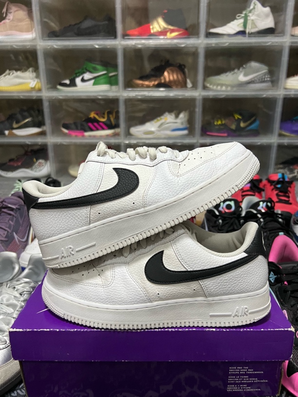 44码/af1白黑休闲鞋/二手正品9新/左脚鞋帮磨损