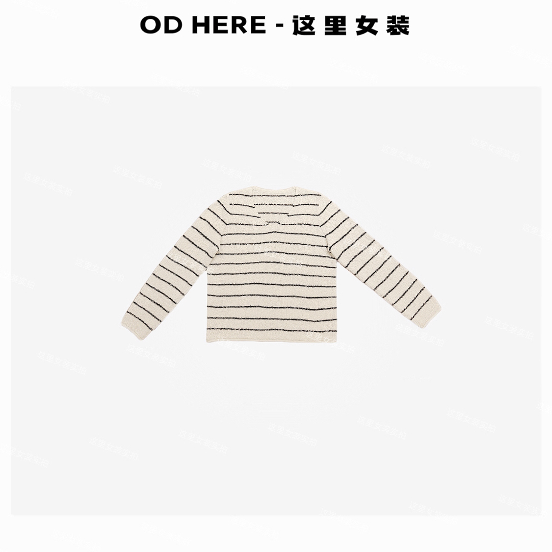 OD HERE  v领肌理感显瘦白搭毛衫