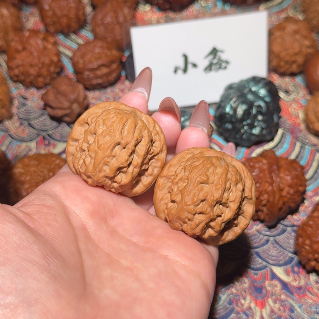 文玩核桃把件2101号40昌闷文玩核桃