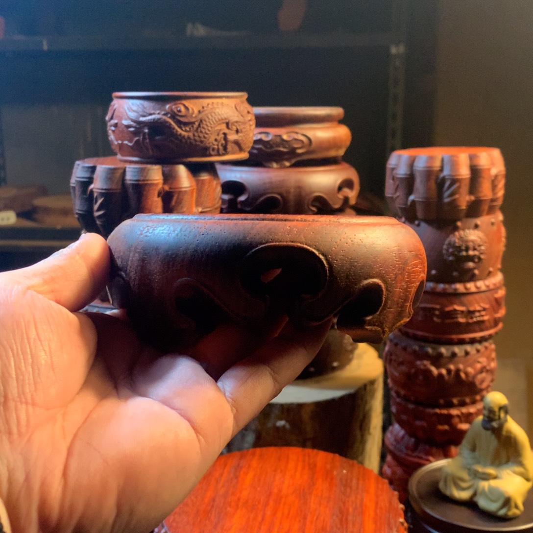 木邵氏紫檀10厘米镂空款