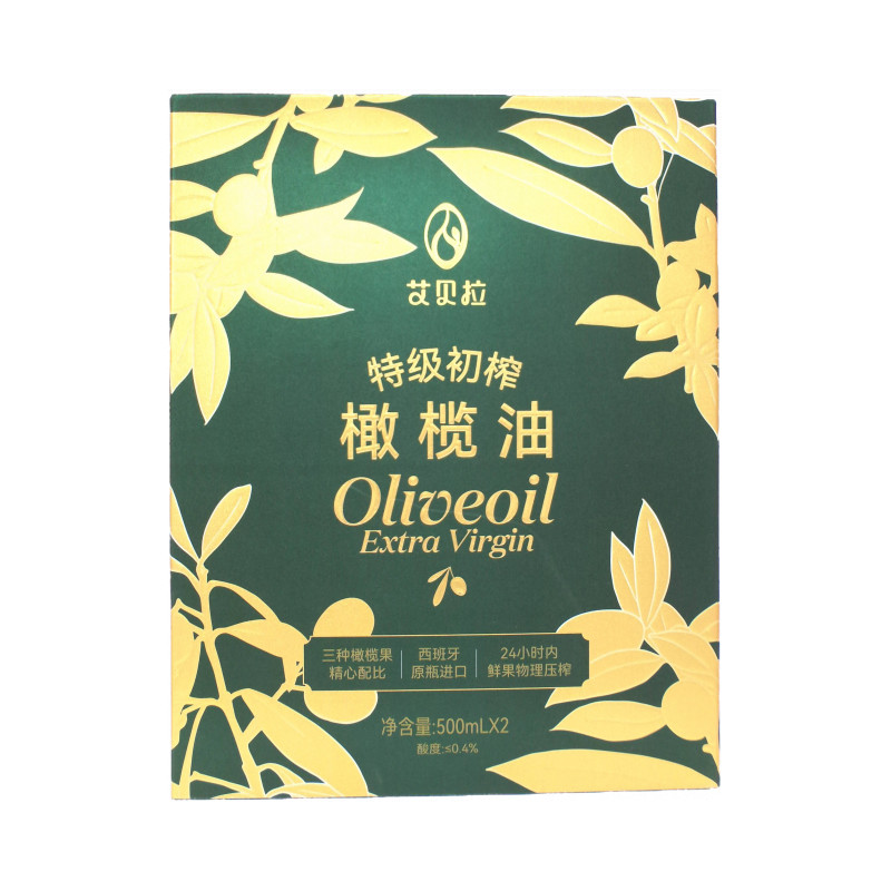 艾贝拉西班牙原装进口特级初榨橄榄油礼盒500ml*2 1盒/份