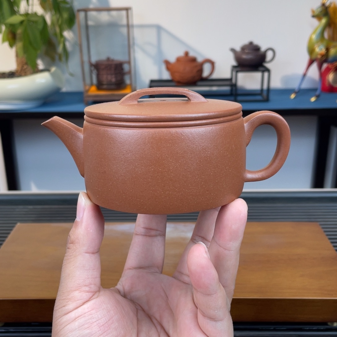 紫砂茶壶台西紫泥汉瓦230cc