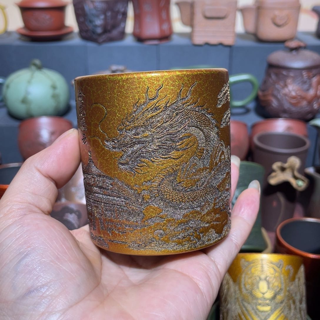 原矿紫砂手工主人杯