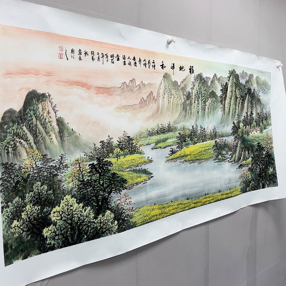 国画国画作品纯手绘宣纸