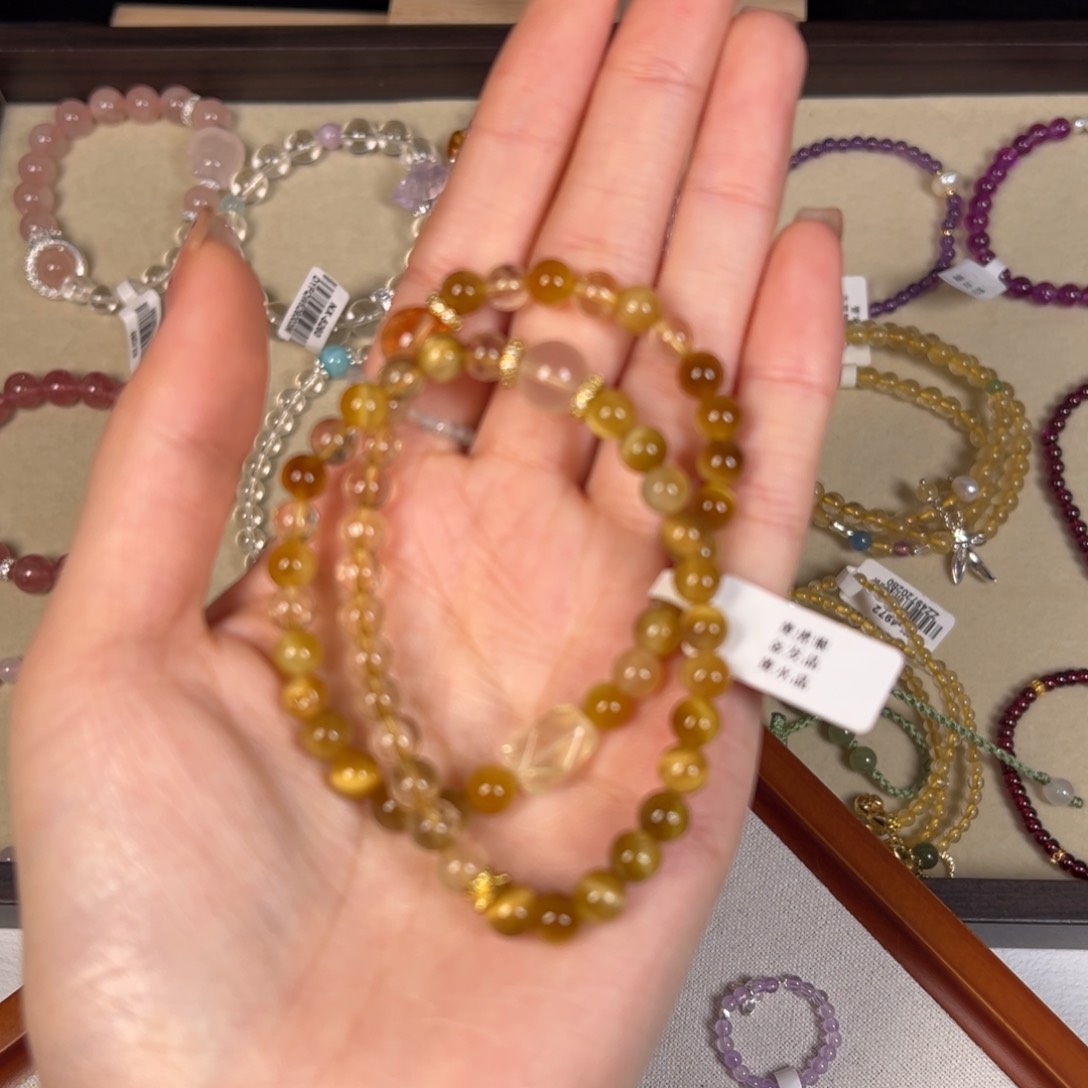 水晶手链未镶嵌5348黄