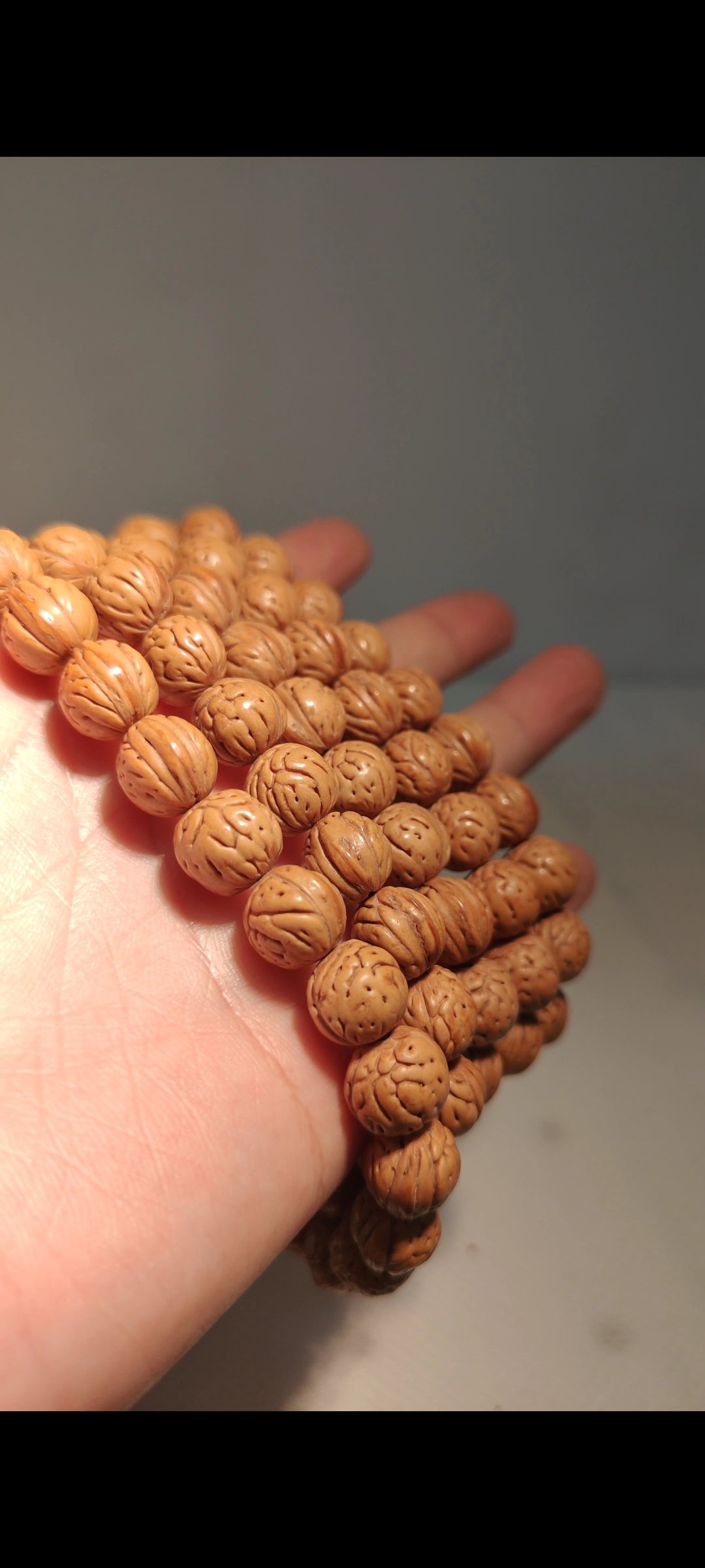 1.0尺寸桃核手串108脖挂