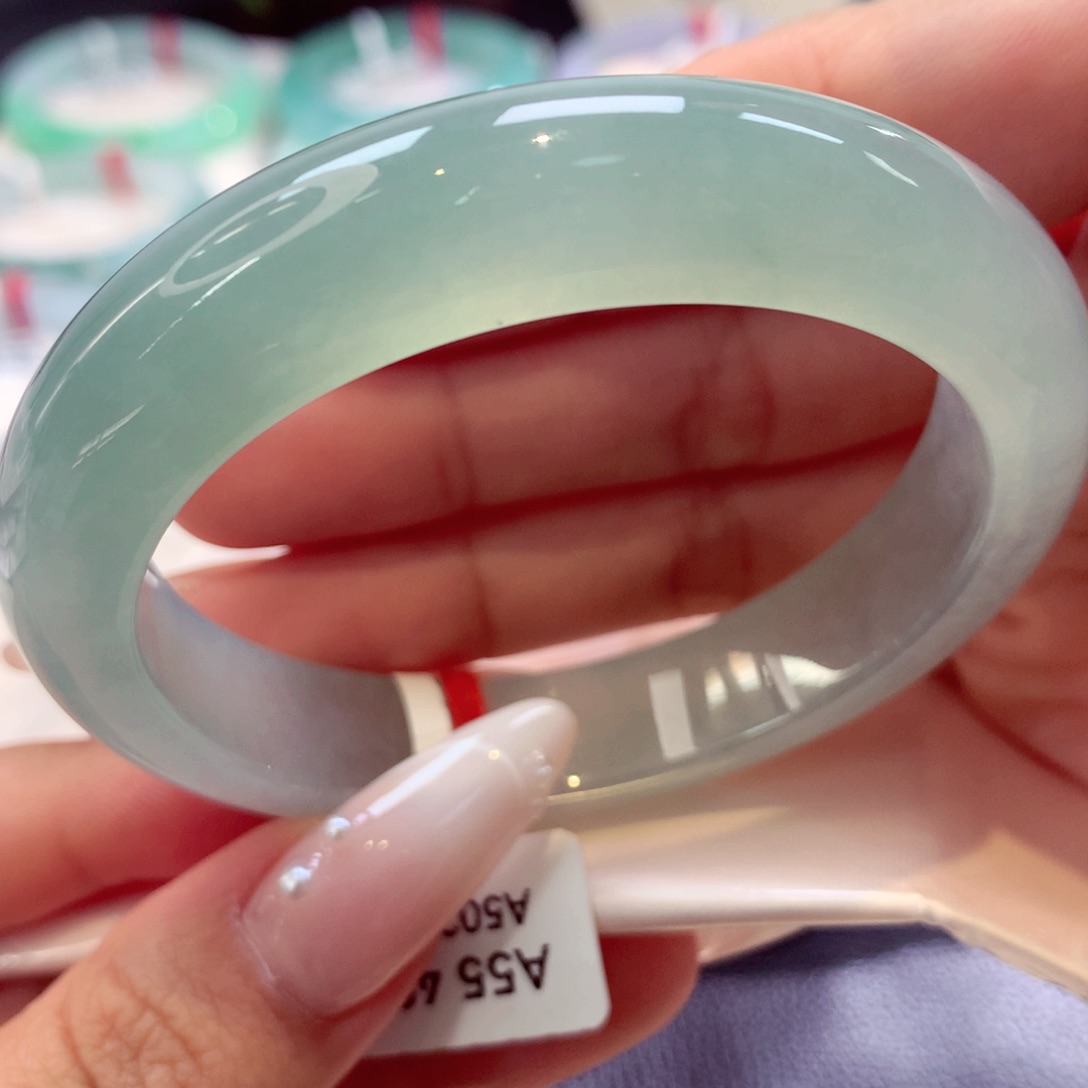 未镶嵌手镯翡翠正圈17号66