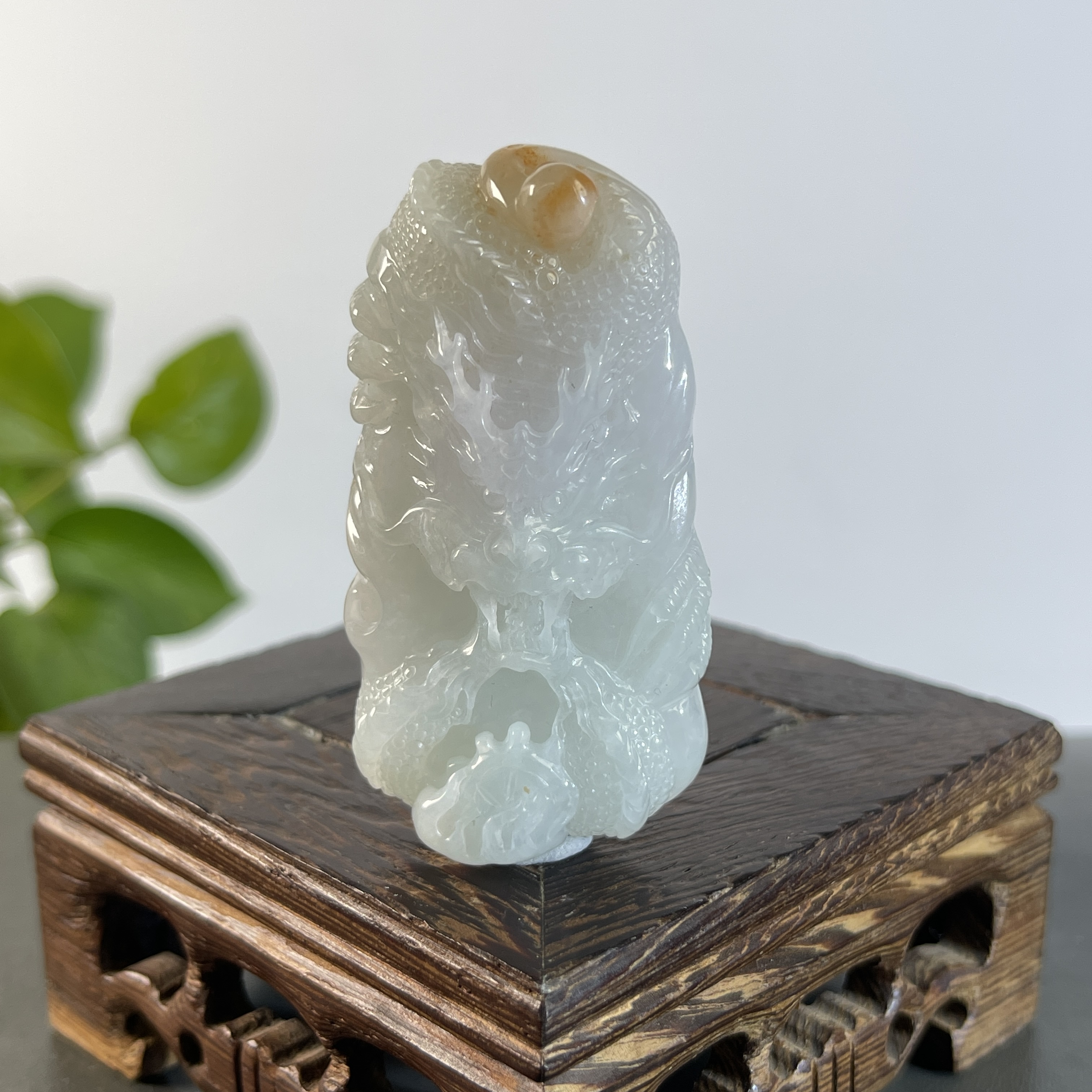 JXW03-75 天然翡翠缅甸A货  龙牌