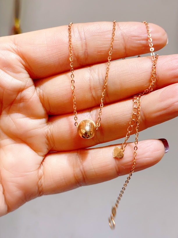 18K 猫眼珠套链2.32克