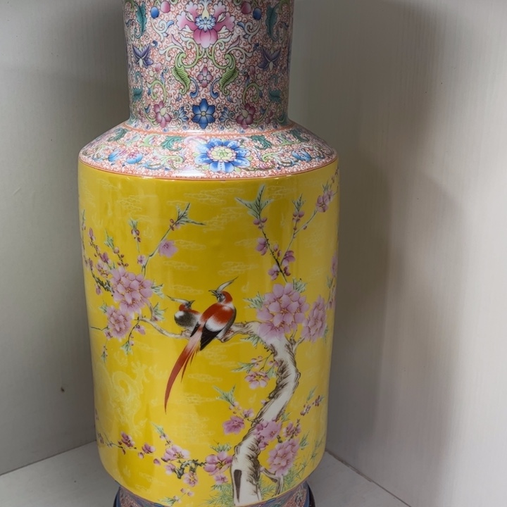 景德镇陶瓷花瓶摆件车****修一对2个