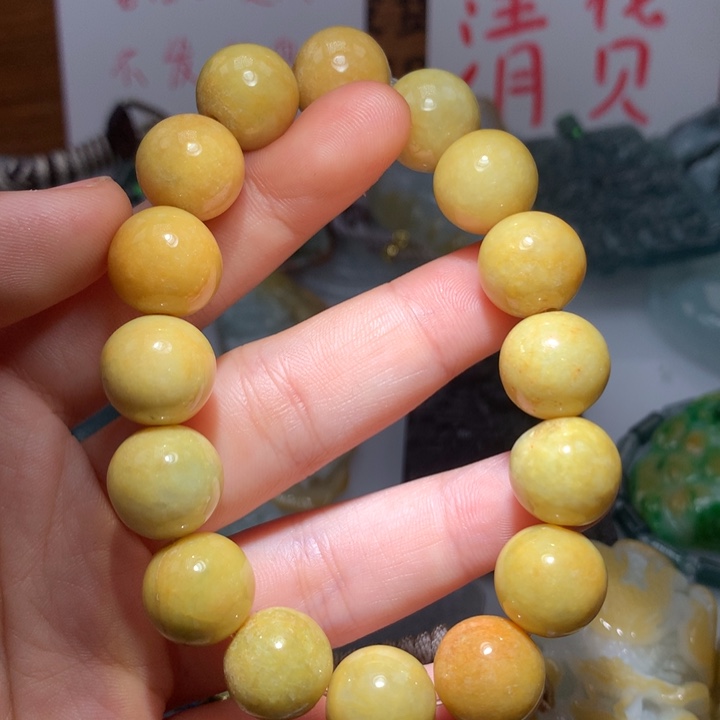 翡翠颈饰未镶嵌保真天然A货翡翠