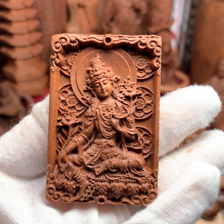 檀香木其他老山檀手把件吊坠