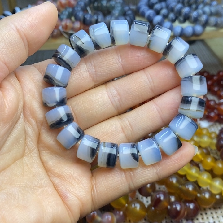 玛瑙/玉髓未镶嵌手链