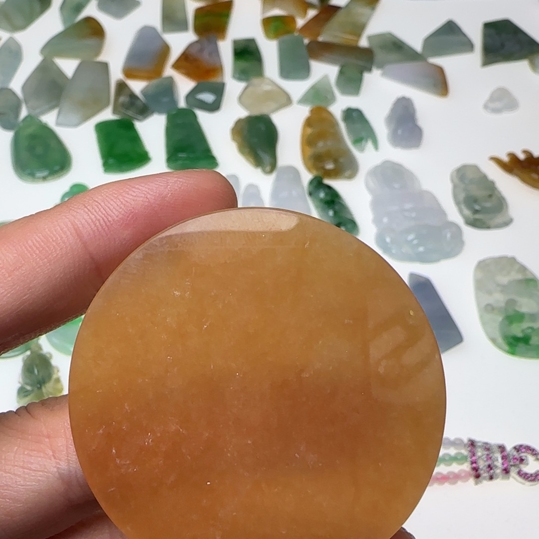 翡翠未镶嵌挂件天然翡翠