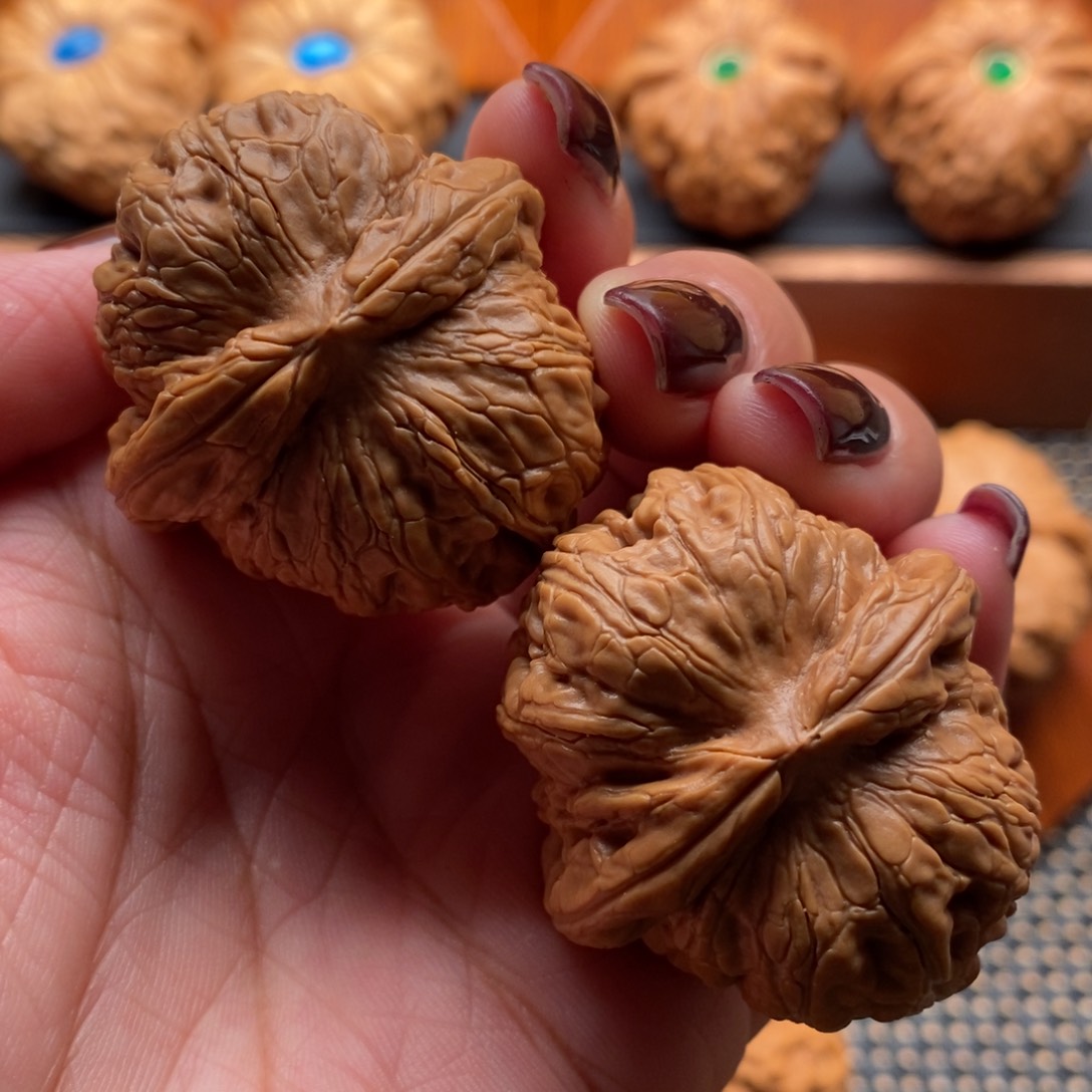 文玩核桃把件40尺寸全品平谷元宝