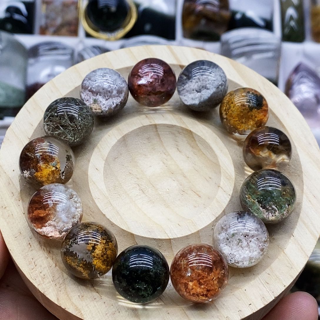 海***焰水晶珠宝半成品未镶嵌摆件