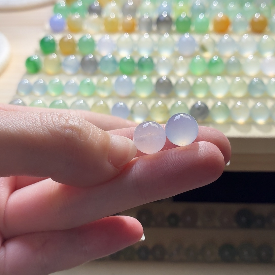 山***月翡翠散珠翡翠1168