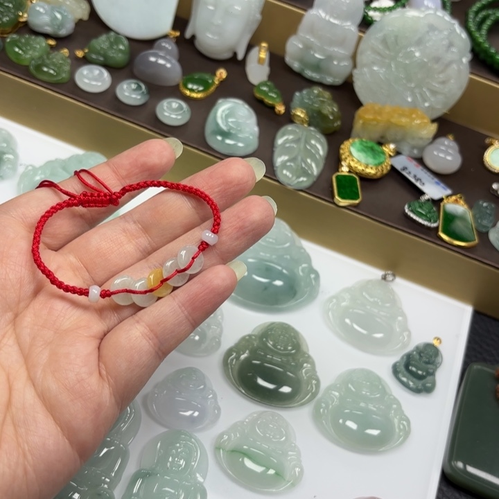 翡翠未镶嵌颈饰天然