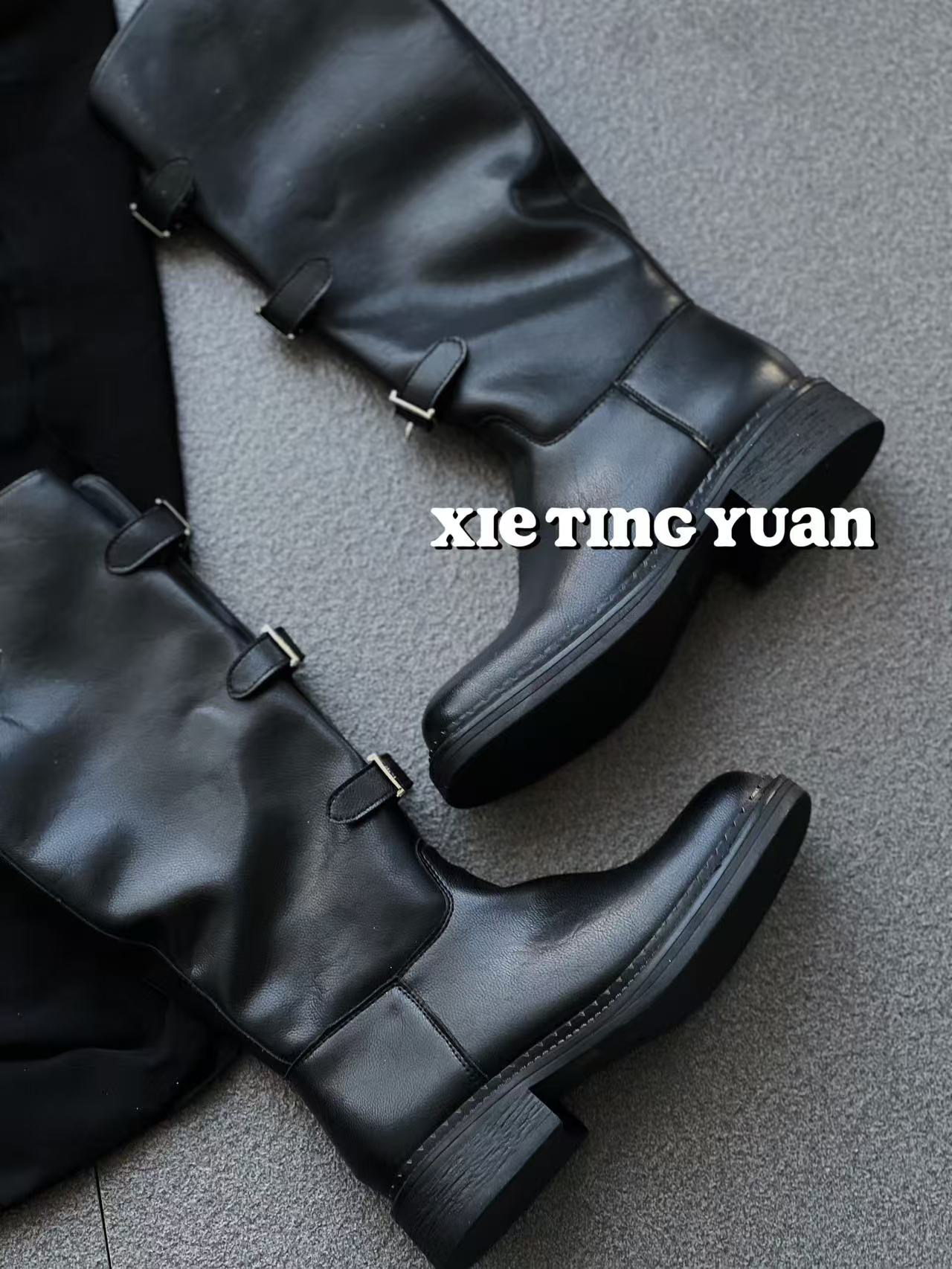 微瑕双扣长靴女1121