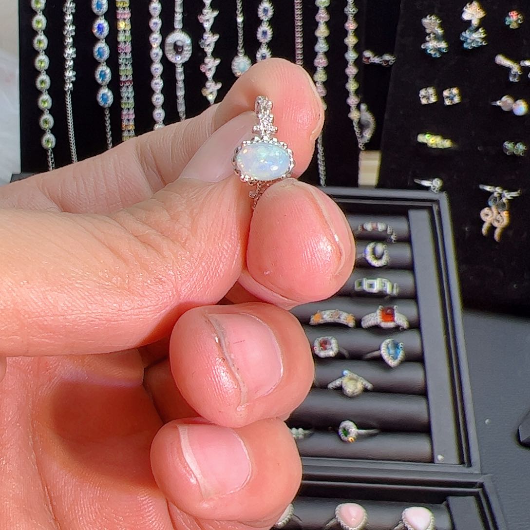 紫晶珠宝半成品银S925镶嵌