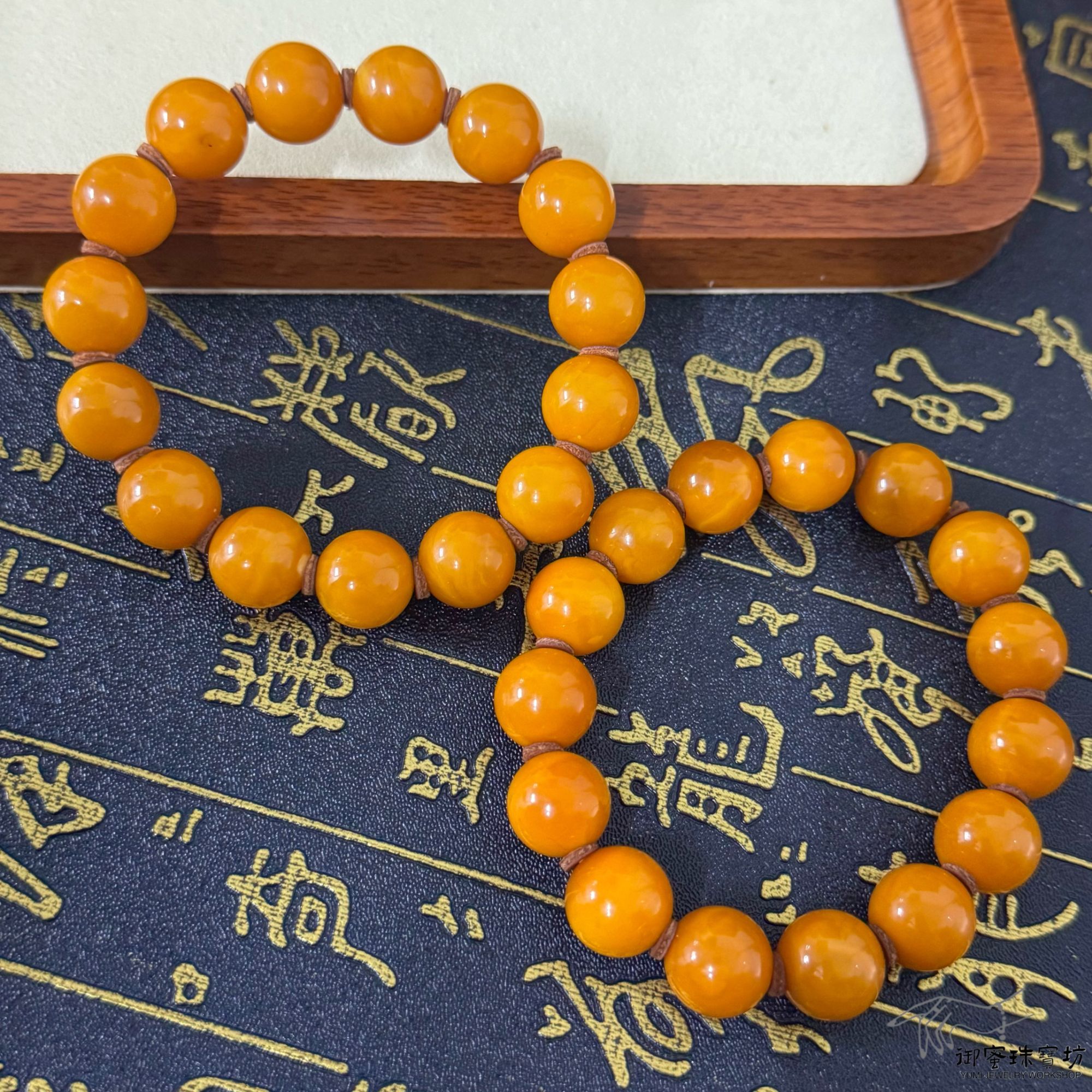 【御蜜珠宝】13mm+老红蜡隔片手串珠寶轻奢＠多样性只发其中一件