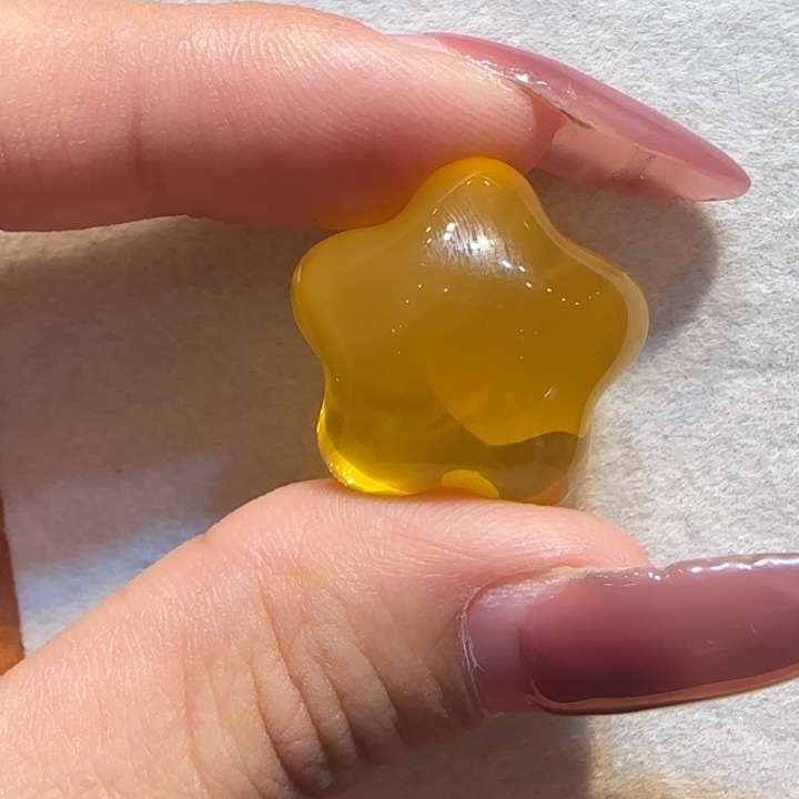 琥珀珠宝奇石未镶嵌冰*橙