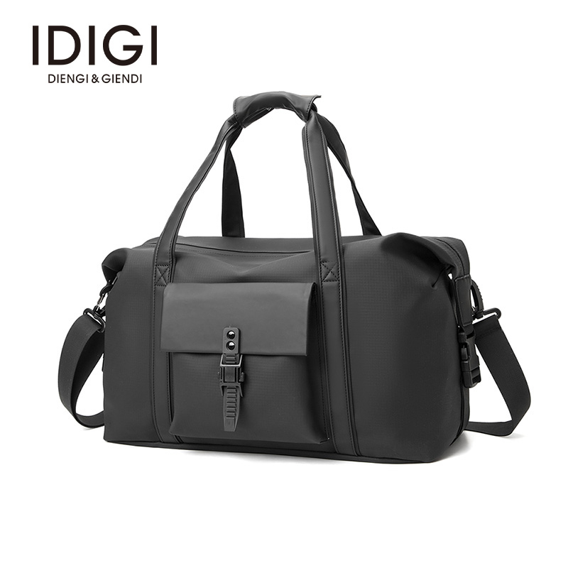 IDIGI男士大容量百搭斜跨单肩旅行包休闲健身行李包