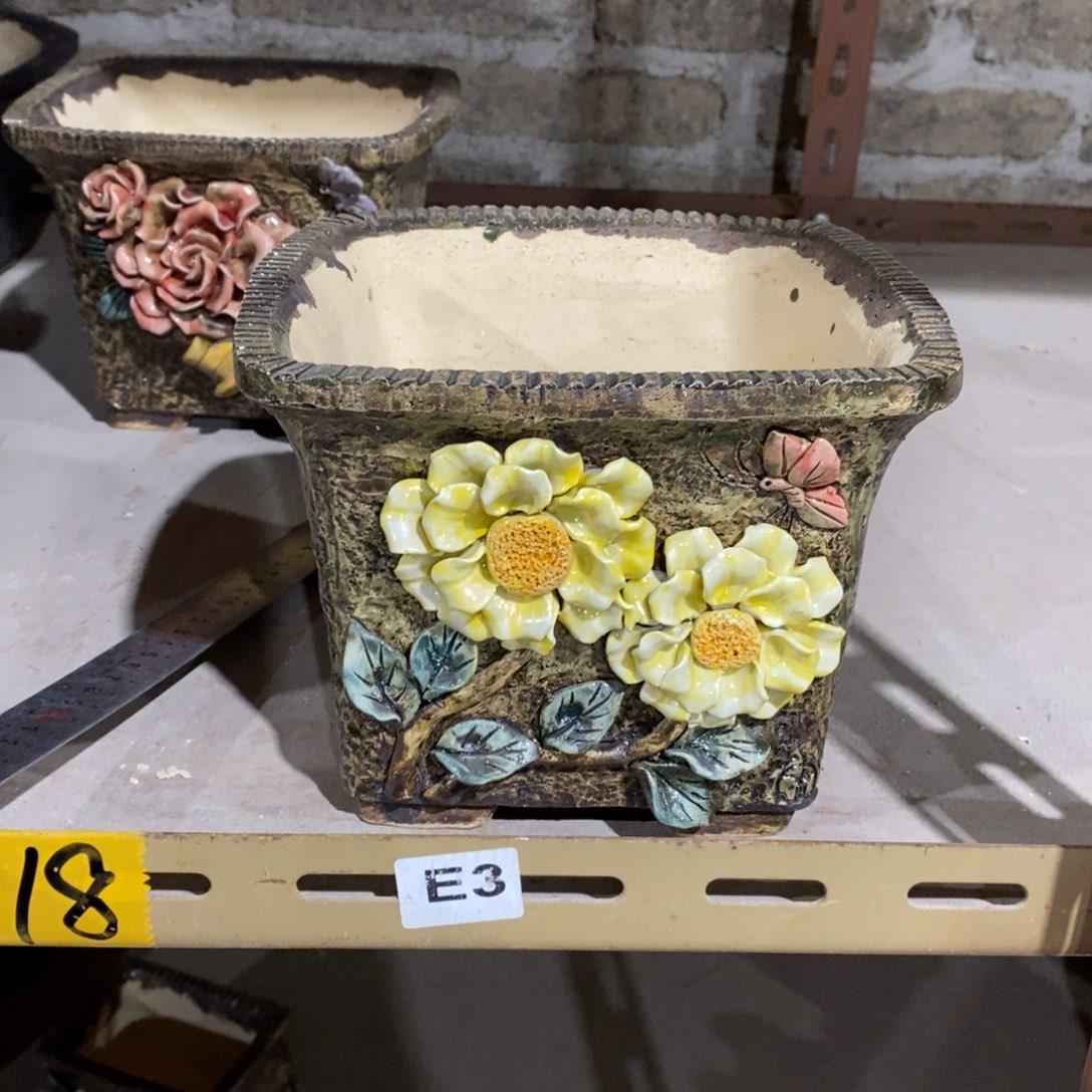 红陶青藤花器多肉花盆