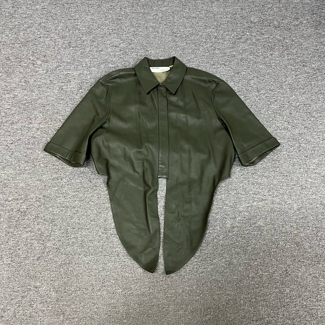 95新 OFF-WHITE 橄榄绿 短上衣外套 40码 皮衣 
