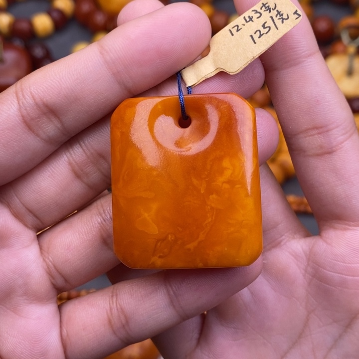 琥珀未镶嵌裸石蜜蜡L