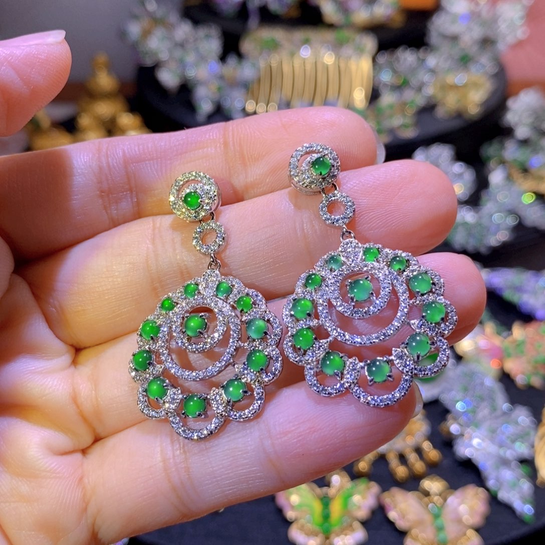 翡翠银S925镶嵌项圈