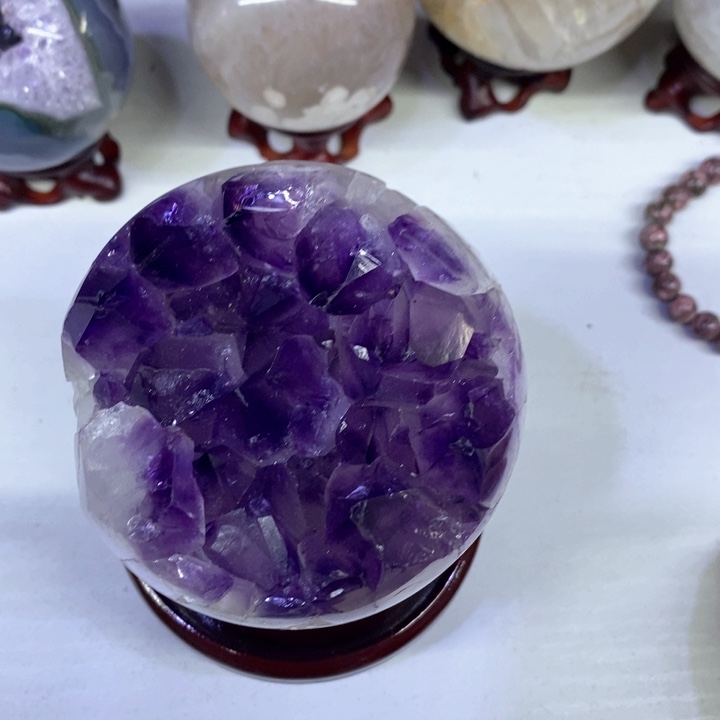 紫晶摆件未镶嵌莹