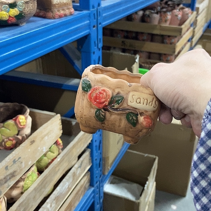 花盆单场满9.9发货9×8.5×6.5瑕疵