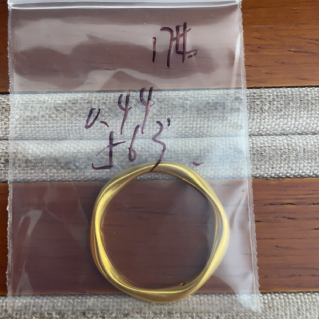 克重0.44 17号 莫比戒指 足金999