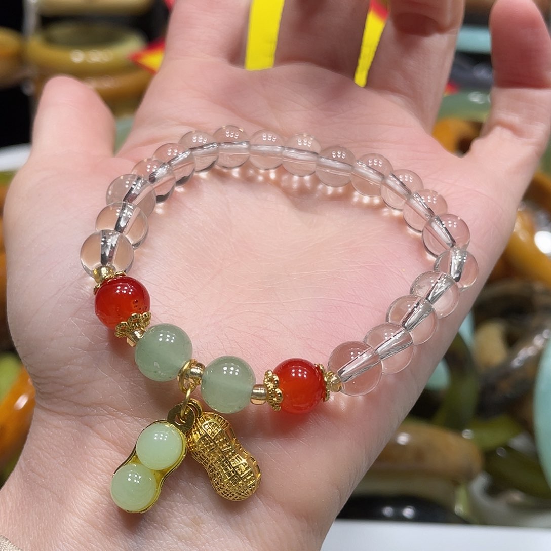 蛇纹石玉手串未镶嵌