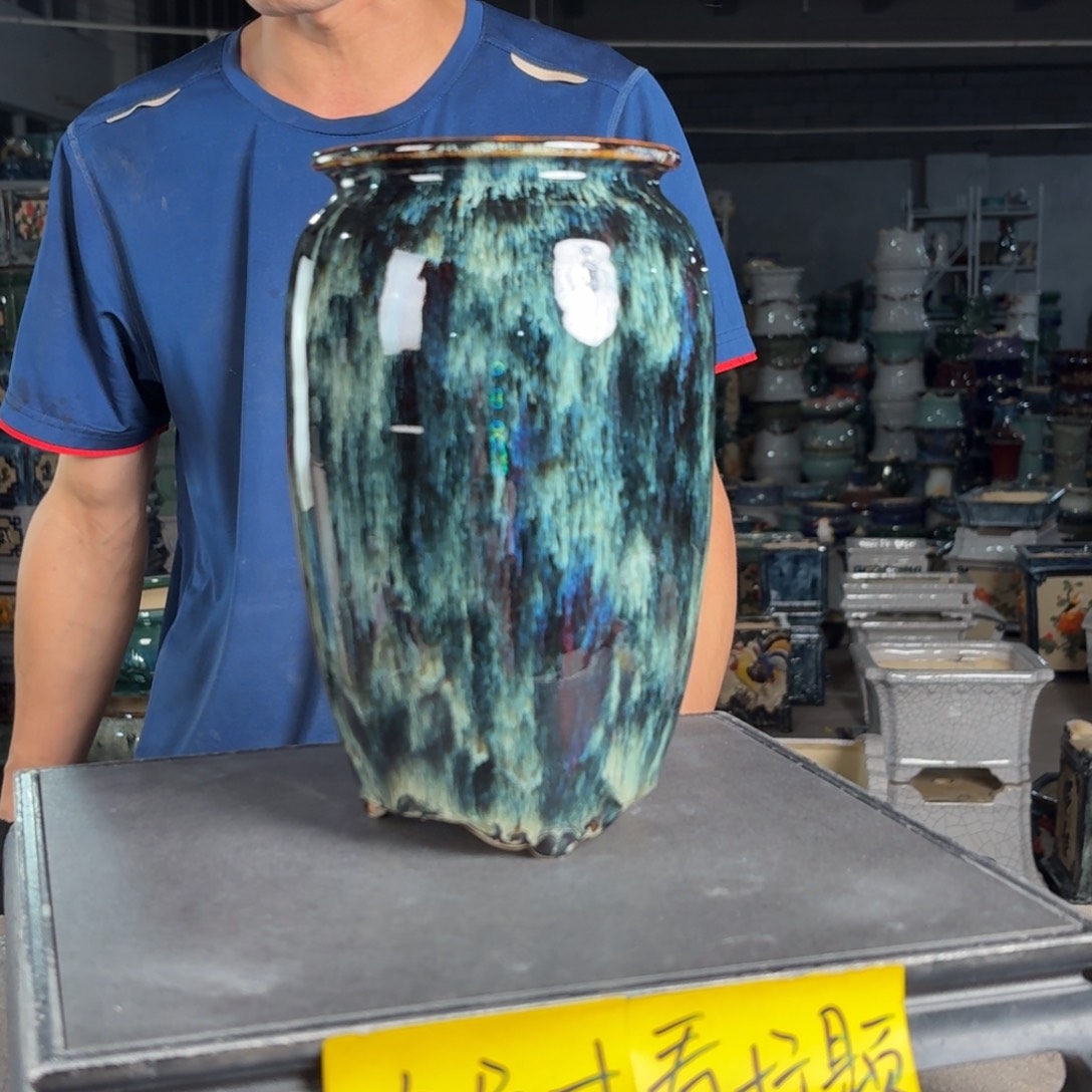 一风堂石湾花盆 内10高23