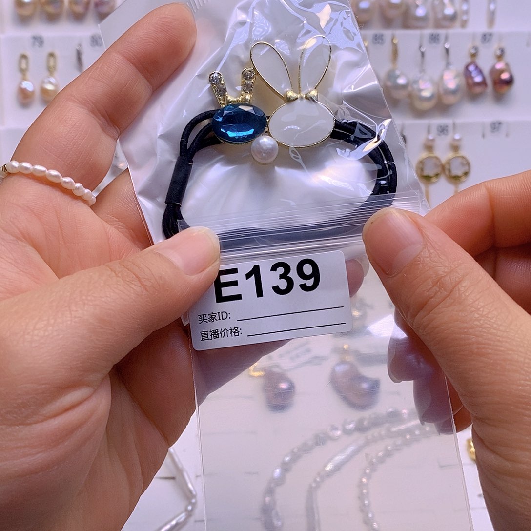 淡水珍珠发饰合金