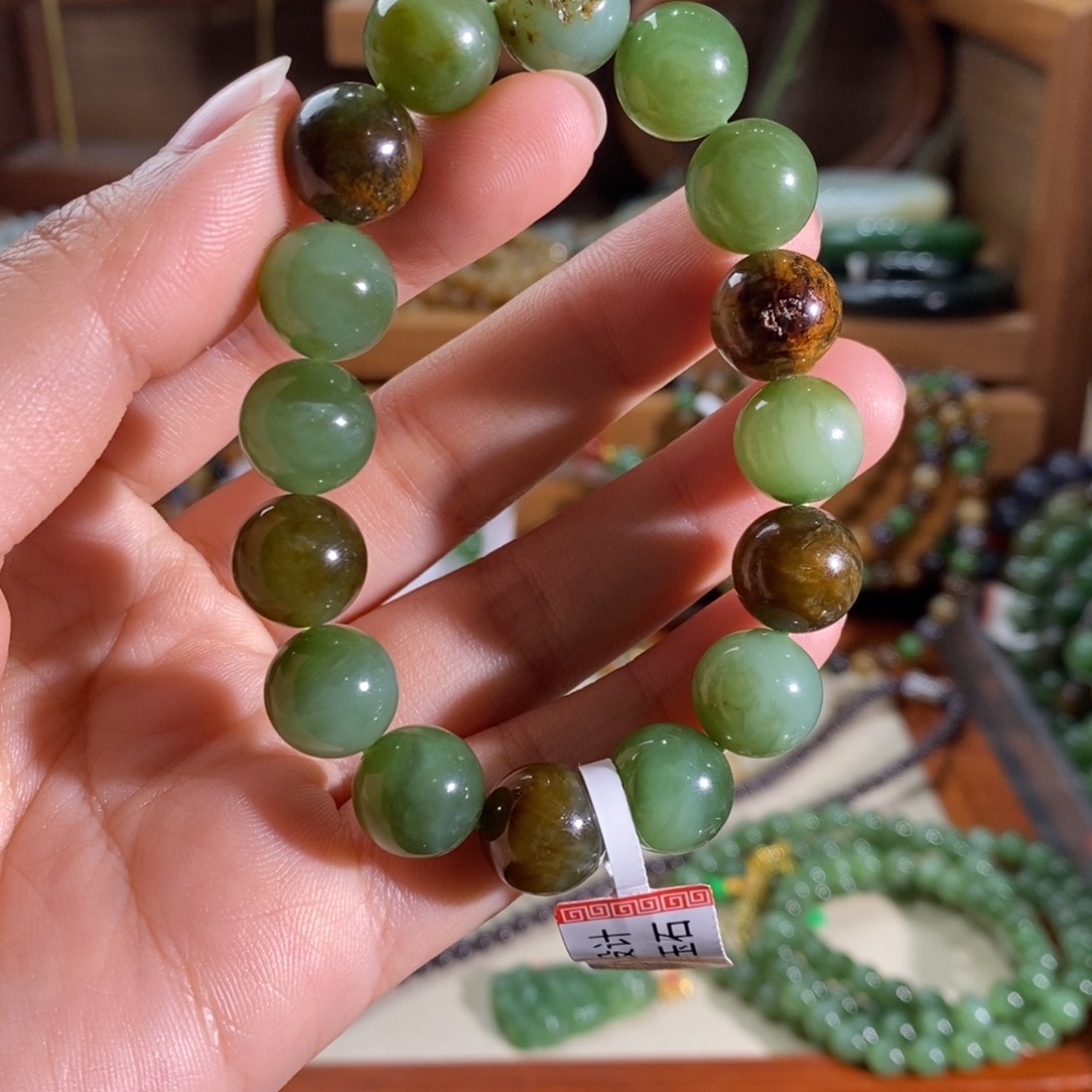 和田玉未镶嵌手链