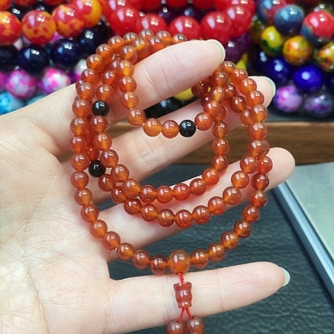 玛瑙未镶嵌手饰龙心九叶火灵芝6