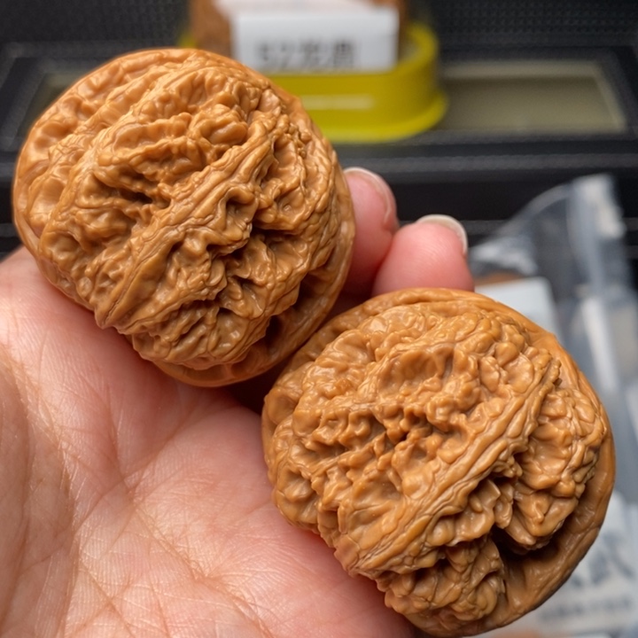文玩核桃把件43球筋