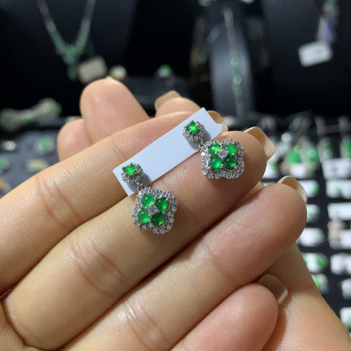 翡翠银S925镶嵌戒指