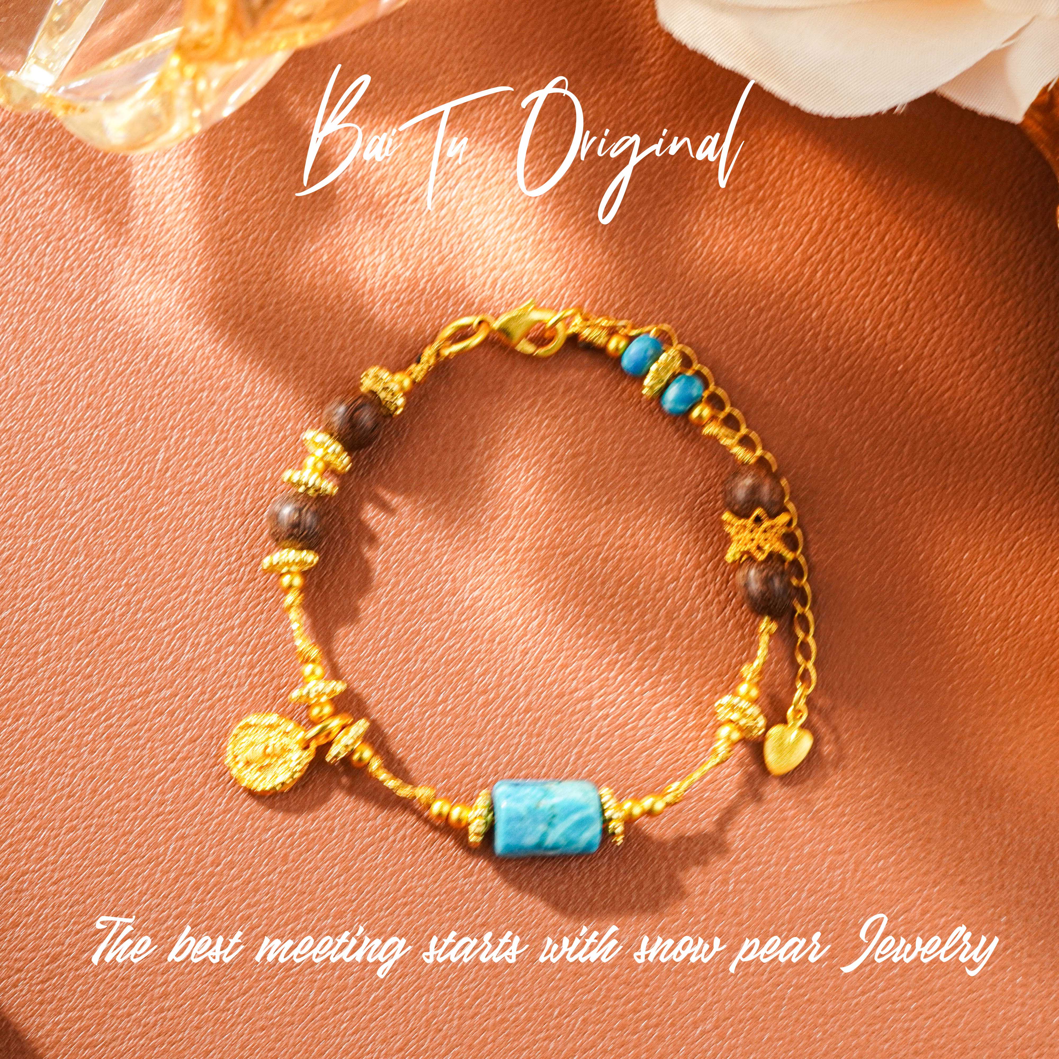 铜合金木质手链 【柏荼】铜 ♠ 原创轻奢  WS0166 手链