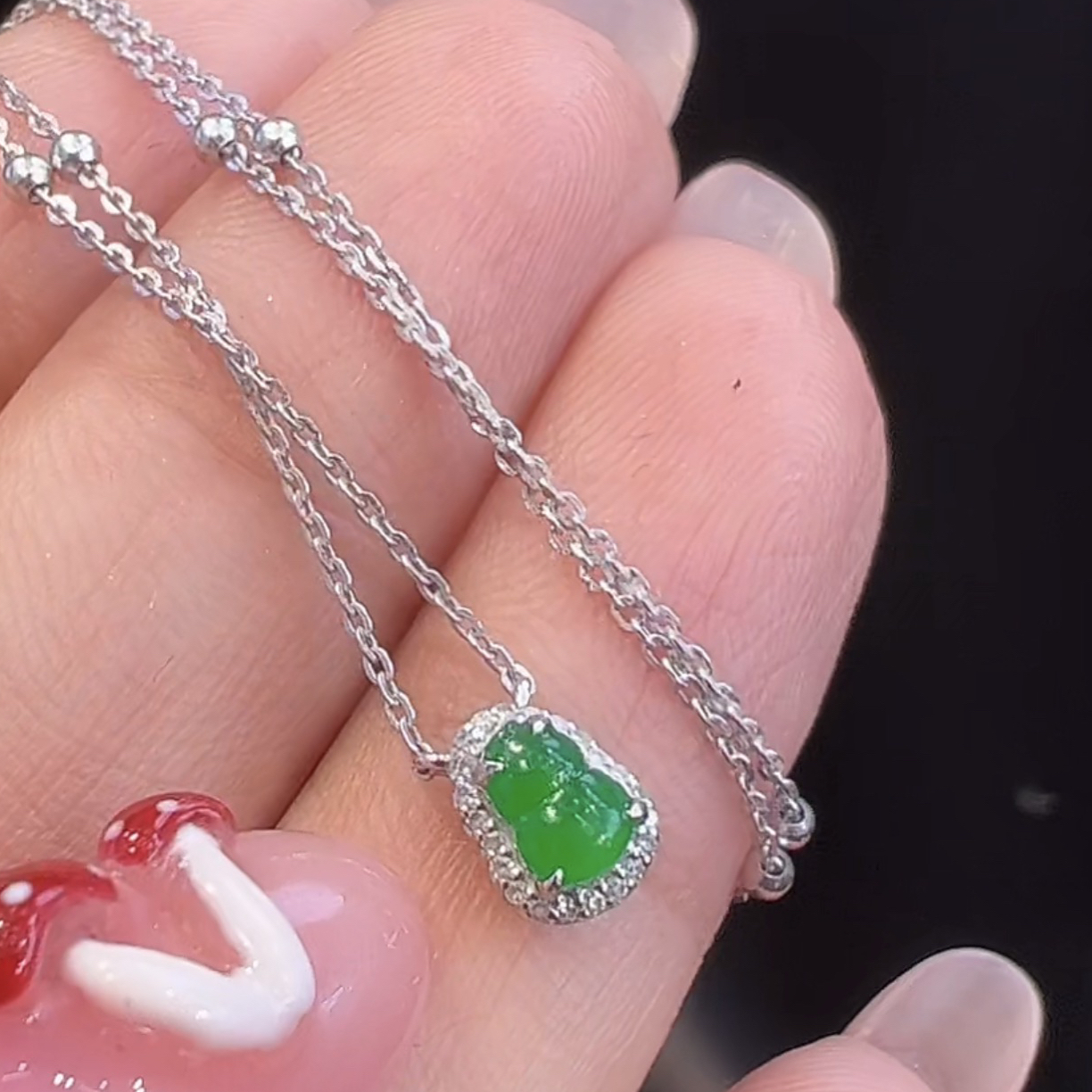 天然翡翠葫芦缅甸翡翠葫芦